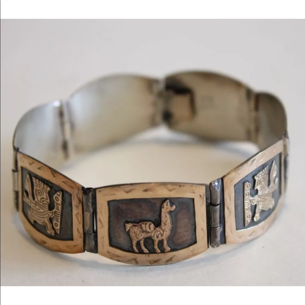 BRACELET , STERLING & GOLD